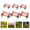 Sandalye Minyatür Tezgah Bahçe Dekor Parkı Mobilya Tezgahları Mini Sandalyeler Aksesuarlar Peri Oyuncak Süsleri Sundurma Maniatür Bonsai