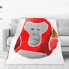 Cobertores Gorilla Tag Red Soccer Ball Print Novelty Fashion Soft Warm Blanket Gorillatag Redmonkey Football Zidane