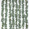 Fiori decorativi 200 cm 136 foglie di canna artificiale Eucalipto Green Plant False Wedding Vine Decorazione della parete