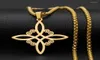 Colliers pendentifs Tendance classique en acier inoxydable Irish Knot Witch pour femmes Viking Fashion Party Bijoux Gift2587344