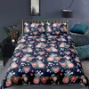 Bedding Sets 3D Flowers Design Duvet Cover capas de edredom e travesseiro shams completo gêmeo de tamanho duplo de tamanho duplo de roupa de cama personalizada