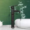 Robinets de lavabo de salle de bain Kemaidi Basin robinet huile frottée de terrasse bronzée de style bambou à style bambou papeur noir