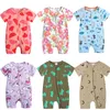 Né en été, combinaison bébé fille costume garçons de coton vêtements roberie de vêtements mère enfants pour 0 à 6 12 18 24 mois Bodys Suit-pièces 240512