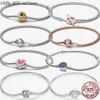 Authentic fit pandoras bracelet charms original Love Heart Sliding Pulsera Bracelet Multi Snake Bracelets women jewelry