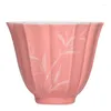 Чайные наборы Baodetea-Hand Pripted Tea Set Plum Orchid Bamboo-Chrysanthemum Master Cup Heval Ceramics