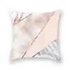 Stuhlabdeckungen 2024 Mode rosa Buchstaben rosafarben Gold Pulach Pfirsich Haut Kissenbezug Sofa Kissen Haushaltswaren Waren