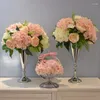 Bougends Vases en métal Gold / Silver Vase Vase Mariage Central Piete Centraire Route Road Flower Rack For Home Decoration IM878 /