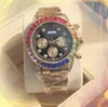 Paar hiphop ijs uit mannen ontwerper Watch Day Date Time Quartz Batterijbeweging Kleurrijke diamanten ring roestvrijstalen band klokketting armband super horloges geschenken