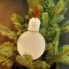 Com espaços em branco acrílico sublimação ornamento lâmpada led lumin shinny natal decoração de árvore por ocean 1102