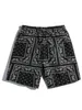 Shorts masculins Hommes décontractés paisley imprimé sport plage shorts T240507