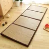 Carpets Cordial Shining Folding Mat Thick Japanese Tatami Rattan Sleeping Pad Summer Student Child Kindergarten Nap Floor Bedroom