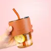 Mokken 2024 Nieuwste mode -woning en kantoor strawglas water watersap sap cilindrische rechte drink anti -schurken mok koffie