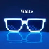 LED LED LED Light Pixel UP Wireless Sonnenbrille bevorzugt das Leuchten in der dunklen Neongläser für Rave Party Halloween 0416