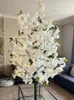 Fleurs décoratives 120/150 cm Simulation d'arbre de fleur de cerise artificielle souhaitant le centre commercial El Party Decor Home De mariage faux fleur fausse pêche