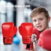 Pu Leather Hand Gloves Boxing Training Terming Meat Muay Thai Competition Glove for Kids Adult Sports Supply 240506