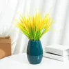 Dekoracyjne kwiaty symulacja Uszy pszenicy ryżowe sztuczne rośliny plastikowe patyki