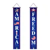 Figurines décoratines Independence Day Banner Couplet Couplet Party Decoration Porte Curtain Holiday Atmosphère