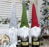 3 styles de Noël de Noël sans visage de bouteille de vin nordique terre dieu santa claus champagne couverture de bouteille de vin du Nouvel An xd229033602