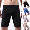 Sous-pants pour hommes sexy soft long boxer sales shorts sport culotte de gueule de renflue sans couture