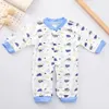 8 pièces d'automne de printemps Baby Boy Clothes Toddler Girl Turnits Cartoon Mignon Imprimer Coton ToppantsRompers Born Hospital Set BC323 240512