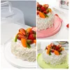 Platen transparante cakebox met handgreeplid draagbaar 10 cupcake drageropslag voor cakes