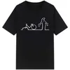 T-shirts masculins Happy Fashion T-shirts la linea la ligne Osvaldo Cavandoli TV MEN FEMMES FEMMES STRTWEAR T ROUND COUCH TOPS CAMISETAS T240510