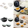 Ensembles de théirs de thé Théâtre chinois avec sac de rangement Ceramics Téraker de style japonais pour les adultes de bureau pour adultes de bureau