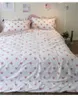 Bedding Sets Spotted Kawaii Cotton Set Aesthetic Modern Design For Girls Colchones De Cama Four-piece Suit BD50CJ