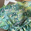 Vestidos de niñas Vestido para niñas Summer 2024 Corea de moda Falda de flores fragmentadas de la moda