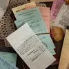 Presentförpackning 50 datorer Vintage Bill Material Papper Dekorativ dagbok Scrapbooking Handgjorda DIY Junk Journal Supplies