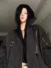 Jaquetas femininas plus size 6xl 150kg women zipper capuz de primavera com casaco externo à prova de vento preto à prova de vento
