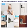 Smart Keyless Door входной дверь Scyan X2 Lock Lock, с доступом к клавиатуре с сенсорным экраном, автоматической блокировкой, подходящей для семей, арендованного корпуса Airbnb, атласного никеля