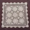 Tkanina stołowa DIY Vintage kwadratowy obrus Doily bawełniany koronkowy szydełkowy kwiecisty okładka dekoracyjny ręcznik 40 cm/60 cm