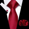 Cravate de cou set mode solide à la mode pour hommes