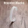 Schlüsselanhänger 16 Stücke Armband Blanks 3/8 Zoll und 5/8 Edelstahl -Armreifen DIY Manschette