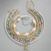 CHOKER Natural Shell Ожерелье 60 см. Богемский натуральный
