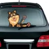 Adesivos de janela K-Star Car Labrador Cão Decalques de limpador de ondulação