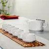 Teaware sätter kinesiska te -porslin celadon cups handgjorda tekanna handmålad service utsökt teaset b023