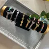 Desginer Tiffanyjewelry Armband Type Titanium Stahlmaterialneue Gold und Silber Pink Blue Kombination Armband und Armband Schöne und exquisite Eingröße fi