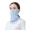 Fashion Face Masks Neck Gaiter Ice Silk Scred Screen Facial Mask For Men Anti UV Masque de séchage rapide en été Breatchable Protection Band Ear Scarf Q240510