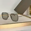 Lunettes concepteurs de lunettes de soleil Men Flight006 Hollywood Star Model 18K Gold Placing Process Ultra-Clear Lenses Classic Square Luxure Luxury Nuances rectangulaires