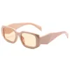 Man p glazen zonnebrillen voor vrouwen mode frameloze rechthoek coating buffel hoorn zonnebril uv400 bewijsmater