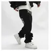 Jeans avec imprimé street-both punk street streetwear y2k noir Trendyol Hip Hop Man