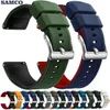 Premium Silicone Watch Band Quick Release Gummiband 18mm 20mm 22mm ersättningsklocka 240510