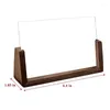 Frames 2 Pack U Cadre photo en bois en forme de forme claire en acrylique PO décoration pour bureau / chambre / salon