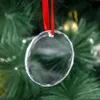 UV tomt utskrift lasergravering eller för glas juldekorativ prydnad klar kristall xmas hängande hänge 1113 nament