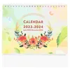 Storage Bags Delicate Office Portable Standing Desk Calendar 2024-2024