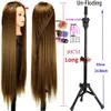 Mannequin Heads Professional Hairstyle Doll gebruikt voor kapper onderwijs Human Training Head met pruikhouder Tip Style Q240510