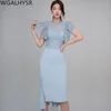 Vestidos de trabalho 2024 Summer Luxury 2 peças Slim Lace Top Top Sexy Salia Lápis Salia Moda Bainha Mulheres Terno