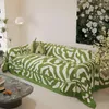 Stuhl Deckt um grüne Farbe Luxus -Sofa Deckung hochwertig elegant, üppig und komfortables Tuch für Wohnzimmer